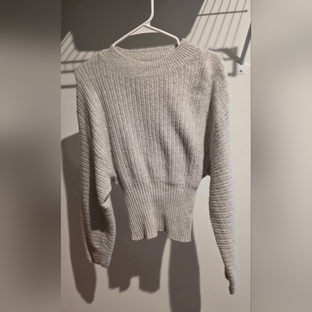 Pink Rose Light Gray Women's Sweater